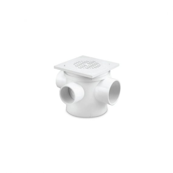 CEW SIN UPVC Floor Gully Grating Set