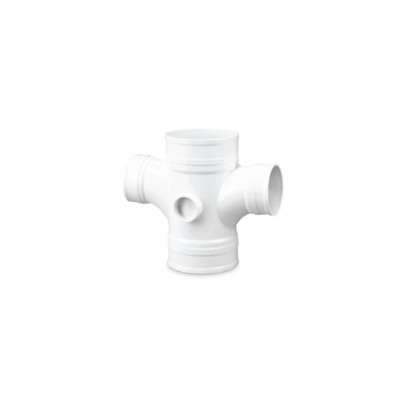 CEW SIN UPVC Reducing Cross Tee