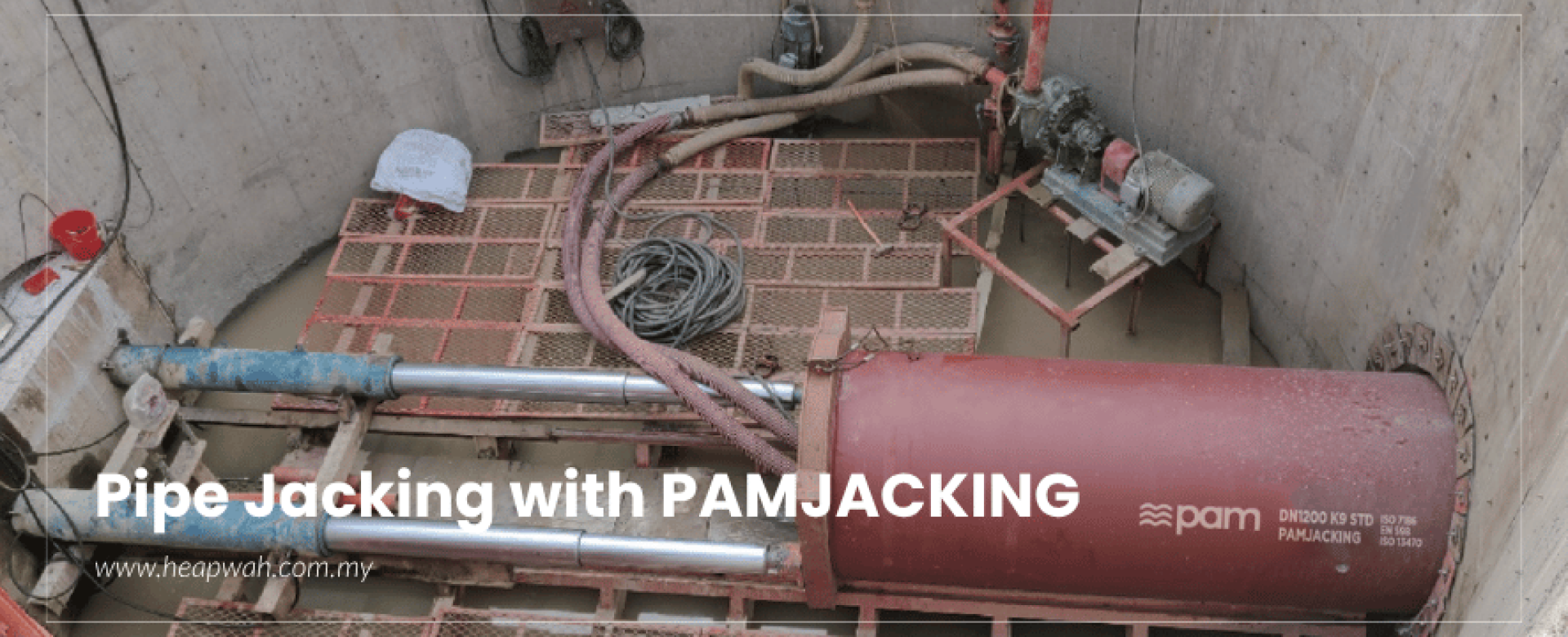 TRENCHLESS PIPE JACKING PAM DUCTILE IRON